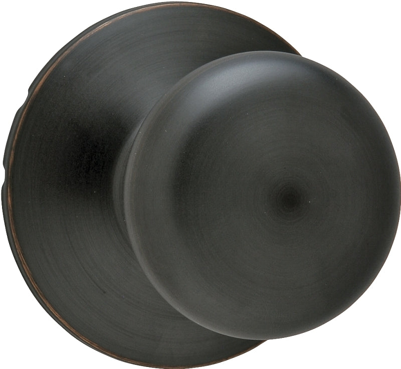Schlage F170 PLY716 Dummy Knob, Knob Handle, Round Design, Aged Bronze, Residential, Metal