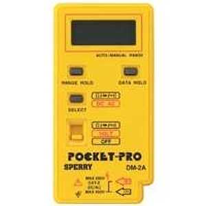Sperry Instruments DM4A Pocket Digital Multimeter, 1 mV to 600 VAC/VDC, 0.1 Hz to 99.99 kHz, 0.1 to 99.9% VAC/VDC