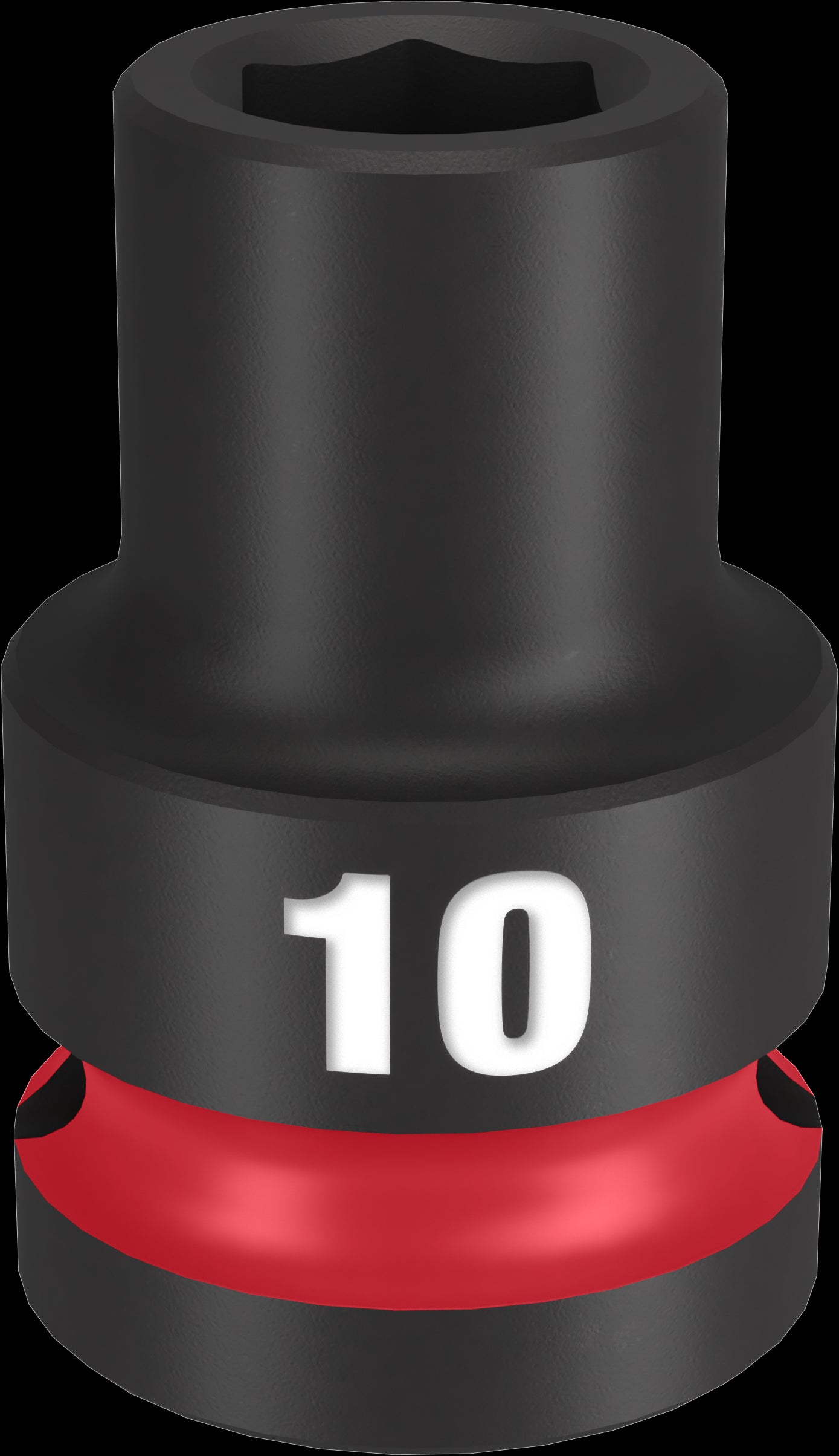 Milwaukee SHOCKWAVE Impact Duty Series 49-66-6242 Shallow Impact Socket, 10 mm Socket, 1/2 in Drive, Square Drive