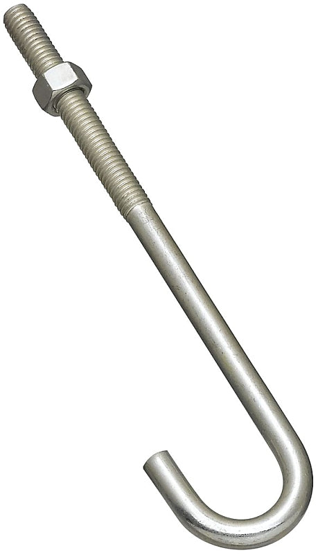 National Hardware 2195BC Series N232-967 J-Bolt, 3/8-16 Thread, 3 in L Thread, 7 in L, 225 lb Working Load, Steel, Zinc