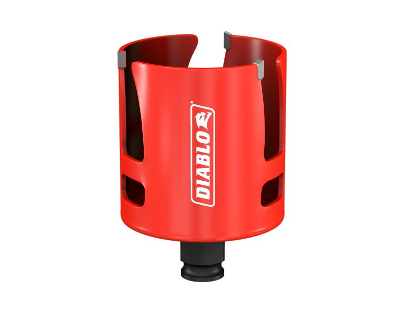 Diablo Demo Demon DHS2750CTR Hole Saw, 2-3/4 in Dia, 2-3/8 in D Cutting, 1-5/8 in Arbor, Carbide Cutting Edge