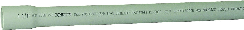JM Eagle 67470 Conduit, 1.38 in, 10 ft L, SCH 40, PVC
