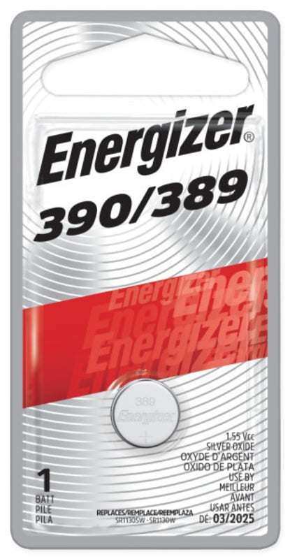 Energizer 389BPZ Coin Cell Battery, 1.5 V Battery, 52 mAh, 389 Battery, Silver Oxide