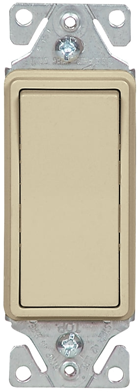 Eaton Wiring Devices 7503V-BOX Rocker Switch, 15 A, 120/277 V, Screw Terminal, Thermoplastic Housing Material