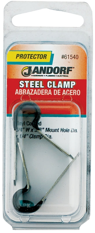 Jandorf 61540 Loom Clamp, Steel/Vinyl, Black