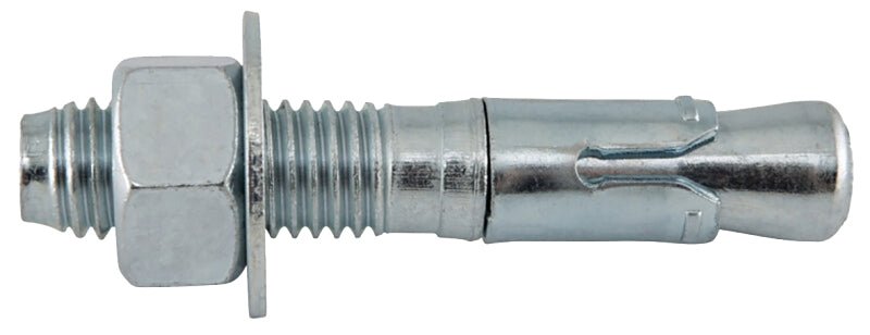 DeWALT Power-Stud 7430SD1 Wedge Anchor, 5/8 in Dia, 3-1/2 in OAL, Carbon Steel, Zinc