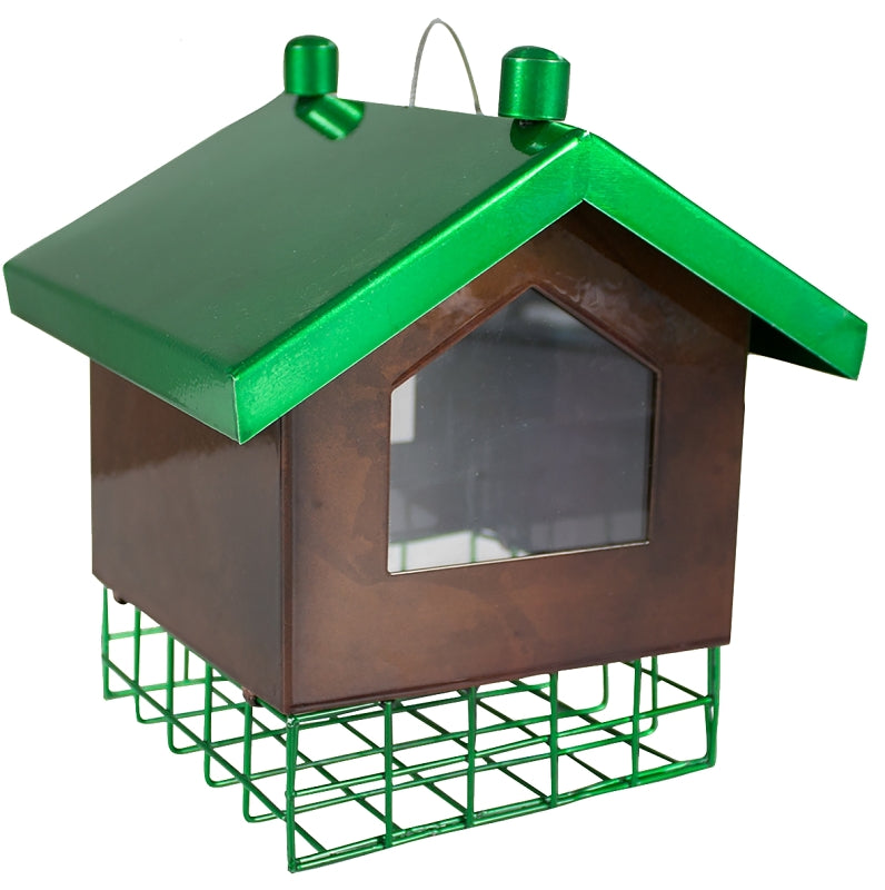 Heath 21705 Suet Cage Bird Feeder, Flipside, Steel