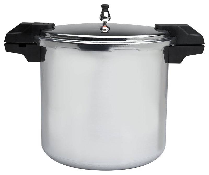 MIRRO MIR-92122A Pressure Cooker, 22 qt Capacity, Aluminum, Silver, Polished