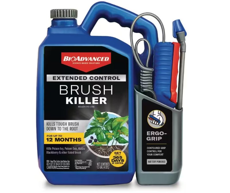 BioAdvanced 800620A Extended Control Brush Killer, Liquid, Clear, 1.3 gal Bottle