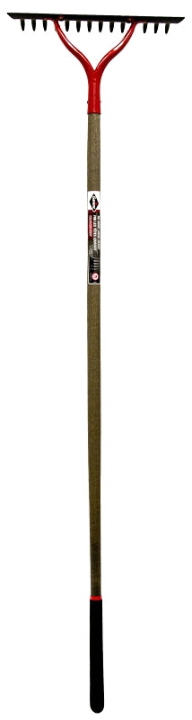 Garant GBLR14 Bow Rake, 15-1/2 in W Head, 14-Tine, Steel Head, 54 in L Handle