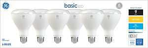 GE 46975 LED Light Bulb, Spot and Flood, BR30 Lamp, 65 W Equivalent, E26 Medium Screw-In Lamp Base, Yes, Frosted