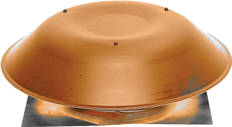 Lomanco LomanCool 135BR Static Roof Vent, 20 in OAW, 144 sq-in Net Free Ventilating Area, Aluminum, Brown