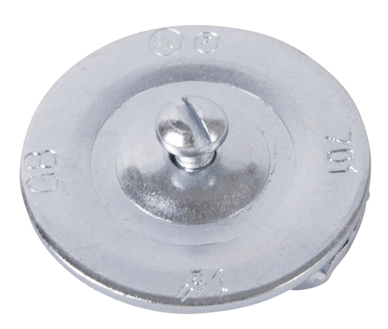 Gardner Bender KO701 Knockout Seal, Steel, Silver, Galvanized