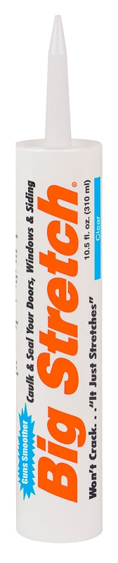 Sashco 10006 Caulk, Clear,-30 to 250 deg F, 10.5 oz, Cartridge