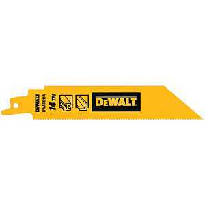 DEWALT DWAR6114 Reciprocating Saw Blade, 6 in L, 14 TPI