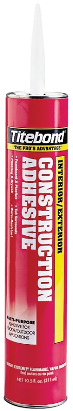 Titebond 3451 Construction Adhesive, Tan, 10 oz Cartridge