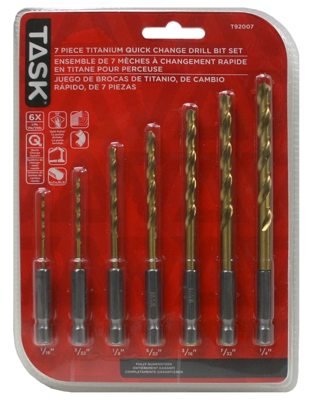 T92007 7 PC SET DRILL BIT SETS
