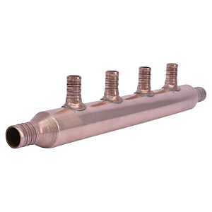 SharkBite 22786A Manifold, 3/4 in Inlet, 3/4 in Outlet, Copper, 160 psi Pressure