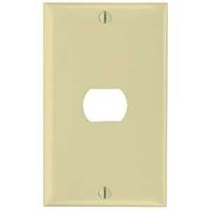 Legrand K1I Wallplate, 4-1/2 in L, 2-3/4 in W, 1 -Gang, Thermoset, Ivory