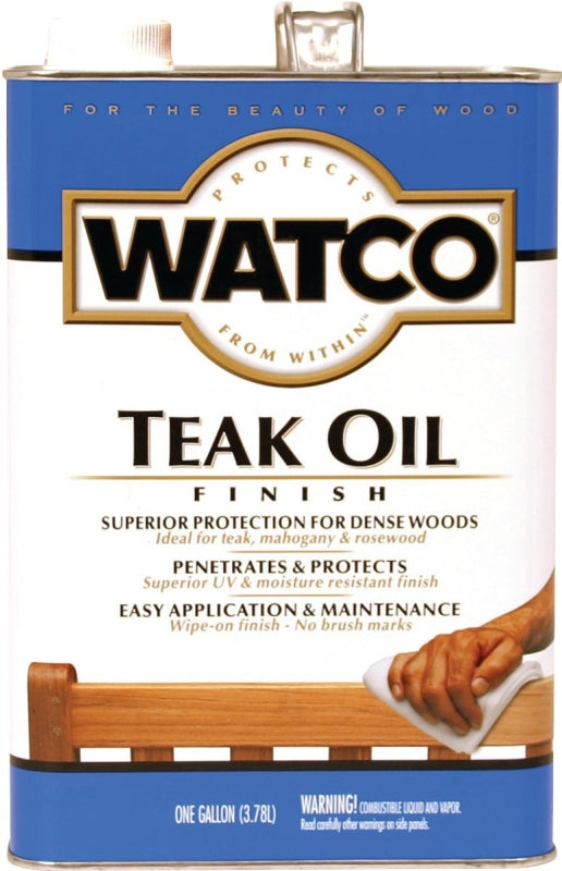 Watco 242225 Teak Oil Finish, Clear, Liquid, 1 gal, Can