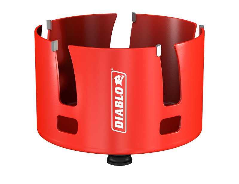 Diablo Demo Demon DHS4250CTR Hole Saw, 4-1/4 in Dia, 2-3/8 in D Cutting, 1-5/8 in Arbor, Carbide Cutting Edge