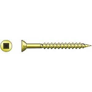 Simpson Strong-Tie Strong-Drive WSV2S Screw, #9 Thread, 2 in L, Rimmed Flat Head, T25 Drive, Zinc