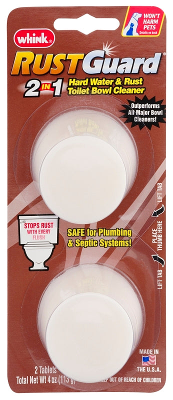 Whink 20223 Toilet Tablet, 4 oz, Solid, Solvent-Like, Off-White