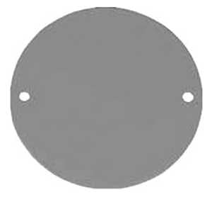 BWF RBCV Cover, 4 in Dia, Round, Aluminum, Gray, Powder-Coated
