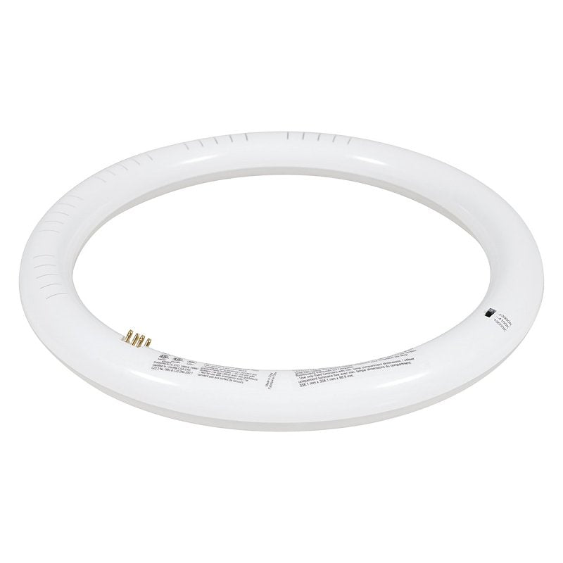 Sylvania 41208 LED Bulb, Circline, Type AB Universal, T9 Lamp, 32 W Equivalent, G10Q Fluorescent 4-Pin Lamp Base, Clear