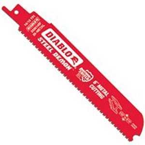 Diablo DS0614BF2 Reciprocating Saw Blade, 1 in W, 6 in L, 14/18 TPI, Bi-Metal Cutting Edge