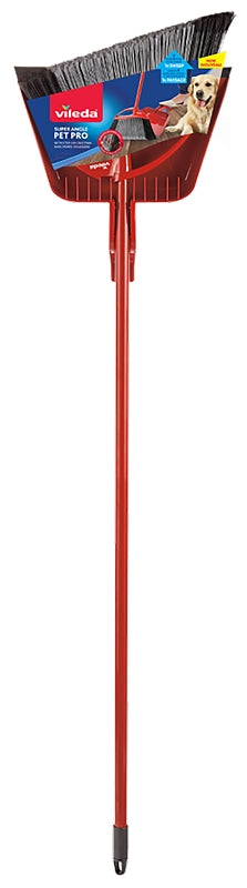 Vileda 168256 Super Angle Pet Pro Broom, Recycled Fiber Bristle