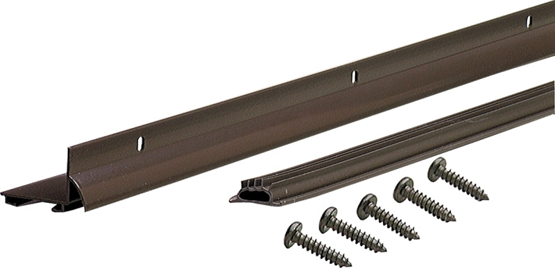 M-D DB001 Series 69505 Door Bottom with Drip Cap, 48 in L, 1-1/4 in W, 1-1/4 in H, Aluminum, Bronze