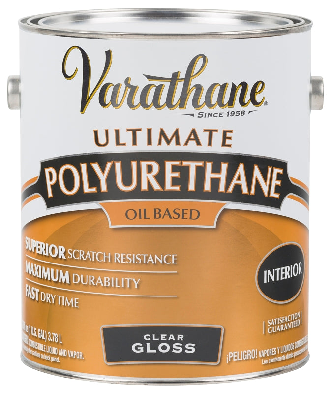 Varathane 242173 Interior Classic Polyurethane, Gloss, Liquid, Clear, 1 gal, Can