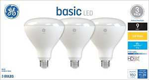 GE 46979 LED Light Bulb, Spot and Flood, BR40 Lamp, 65 W Equivalent, E26 Medium Screw-In Lamp Base, Yes, Frosted