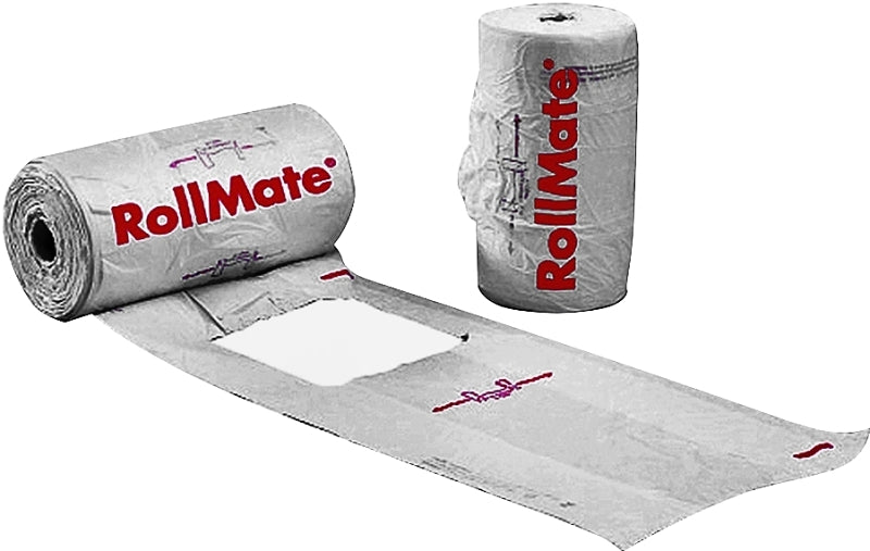 Novolex RollMate Series 8116008 T-Shirt Roll Bag, L, 7.2 in L, 15 in W, Plastic, White