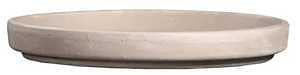 Border Concepts 805455 German Waterproof Saucer, 5 in Dia, Clay, Granite