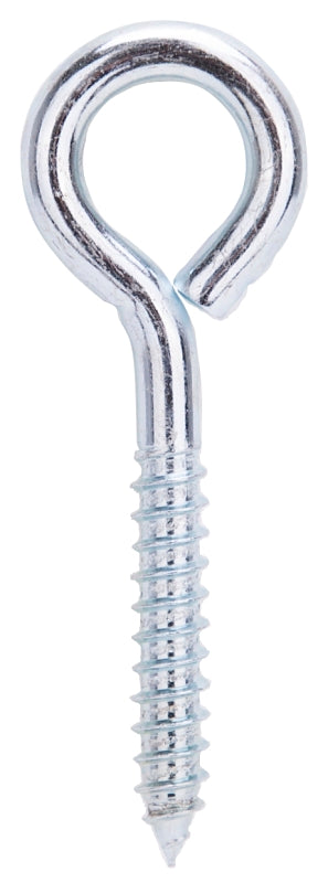 ProSource LR251 Lag Screw Eye, 9.4 mm Thread, Screw Thread, 2 in L Thread, 1-3/8 in Dia Eye, 305 lb Working Load, Steel