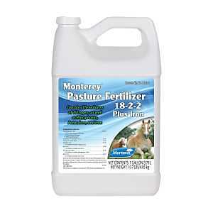 Monterey 7103 Pasture Fertilizer, 1 gal, Liquid, 18-2-2 N-P-K Ratio