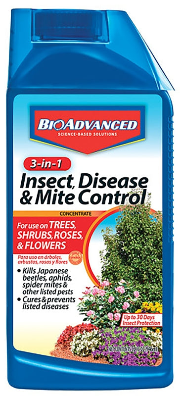 BioAdvanced 708285A Disease and Mite Control, Liquid, Spray Application, 32 oz Bottle