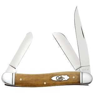 Case XX 58185 Medium Stockman Pocket Knife, Clip, Sheepsfoot, Spey Blade, Mirror Polished Blade, Antique Handle