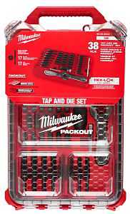 Milwaukee 49-22-5604 Tap and Die Set, 38 -Piece, Black Oxide