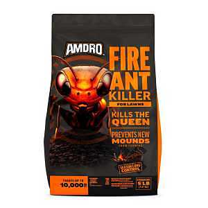 Amdro 100550451 Outdoor Fire Ant Killer, Granules, Broadcast Spreader Application, Lawn, Perimeter, 5 lb Bag
