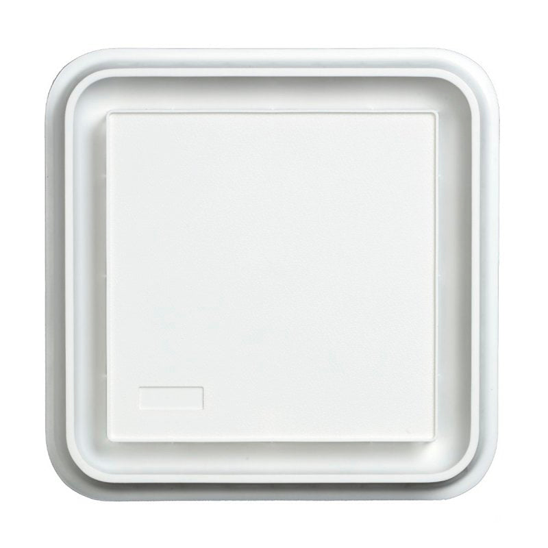 Broan BP20 Grill Assembly, 10 in L, 10 in W, Square, Plastic, White