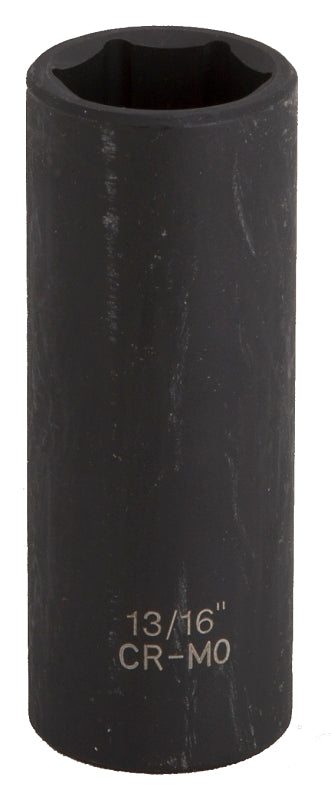 Vulcan Deep Impact Socket, 13/16 in Socket, Black Phosphate