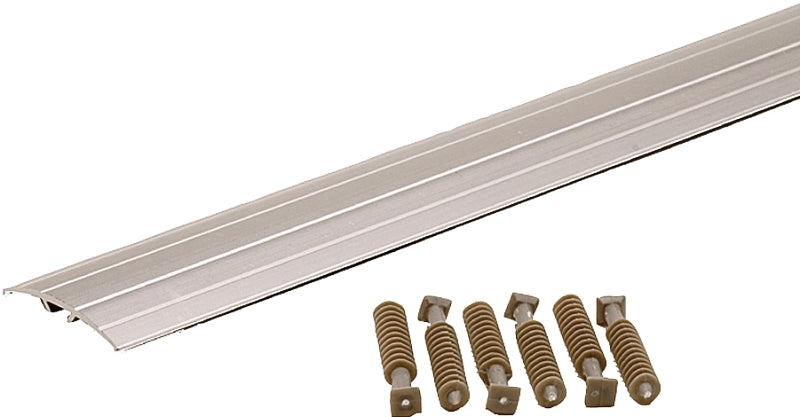 M-D 46133 Multi-Floor Transition, 72.13 in L, 1-1/2 in W, Aluminum, Silver