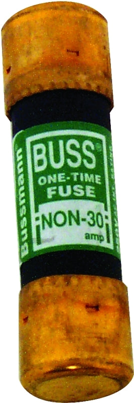Bussmann NON-30 Fuse, 30 A, 250 VAC, 125 VDC, 50 kA Interrupt, Melamine Body, Cartridge Fuse, 10/PK