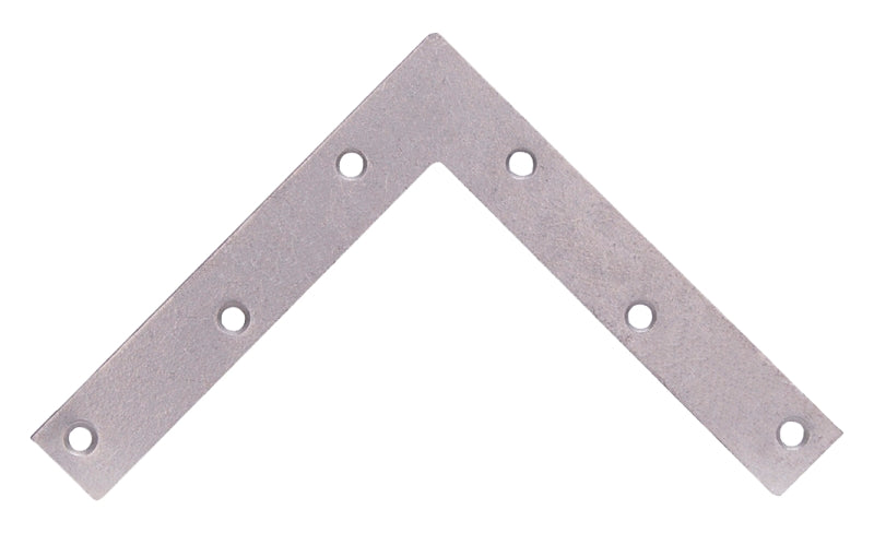 Prosource FC-G06-01PS Corner Brace, 6 in L, 6 in W, 1 in H, Galvanized Steel, Galvanized, 2 mm Thick Material