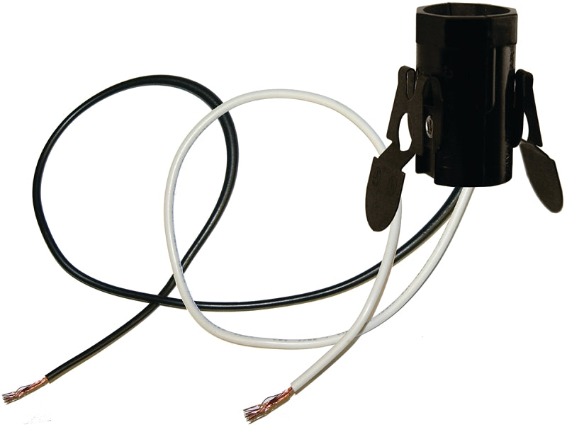 LA840 BLACK SOCKET CANDELABRA