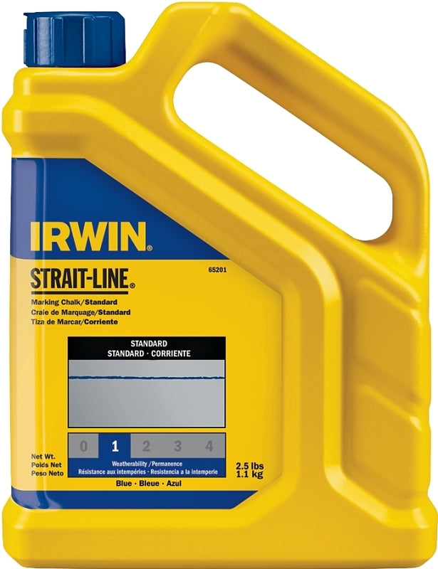 Irwin 65201 Marking Chalk Refill, Blue, Temporary