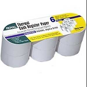 R3 013125 Thermal Paper, 165 ft L, 1-1/2 in W